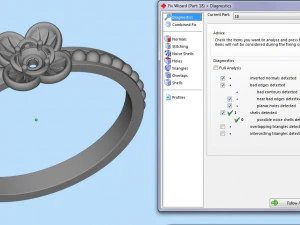 ring with gem 3D Print Model