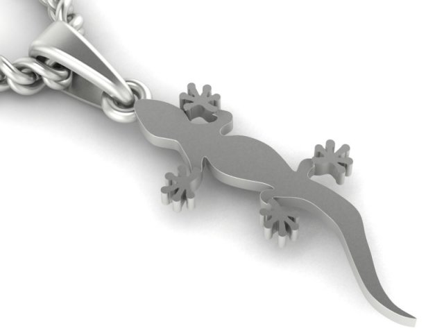 pendant little lizard 3D Принт Модель .c4d .max .obj .3ds .fbx .stl .blend 