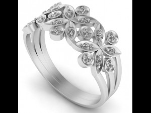 ring with gems 3D Принт Модель