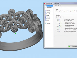 ring with gems 3D Принт Модель