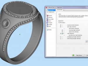 ring with gems 3D प्रिंट मॉडल