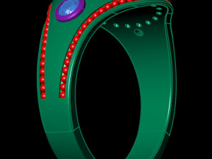 ring with gems 3D प्रिंट मॉडल