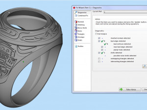 mens signet ring with ethnic pattern 3D 프린트 모델