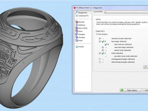 mens signet ring with ethnic pattern 3D Print Model