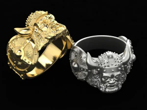 mens signet ring viking 3D Print Model