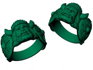 mens signet ring viking 3D Print Model