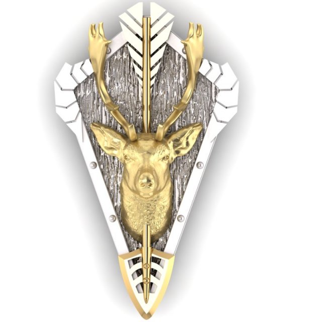head fallow deer is european daniel trophy Modelo de impresión 3D .c4d .max .obj .3ds .fbx .stl .blend 