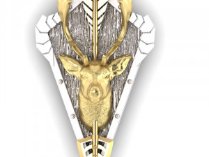 head fallow deer is european daniel trophy 3D 프린트 모델