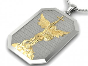 кулон архангел михаїл 3D Принт Модель