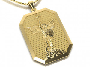 pendant archangel michael 3D प्रिंट मॉडल