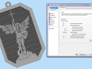 pendant archangel michael 3D प्रिंट मॉडल