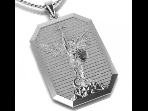 pendant archangel michael 3D प्रिंट मॉडल