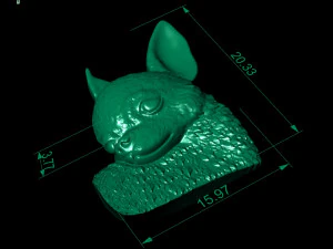 chihuahua head pendant 3D Print Model