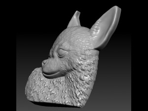 chihuahua head pendant 3D 프린트 모델