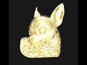 chihuahua head pendant 3D 프린트 모델