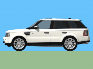 land rover - range rover hse sport 2010 Modèle 3D