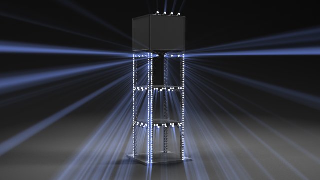 stage 3D Model .c4d .max .obj .3ds .fbx .stl .blend 