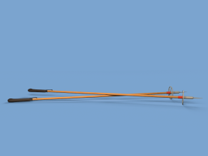 skiing Modello 3D