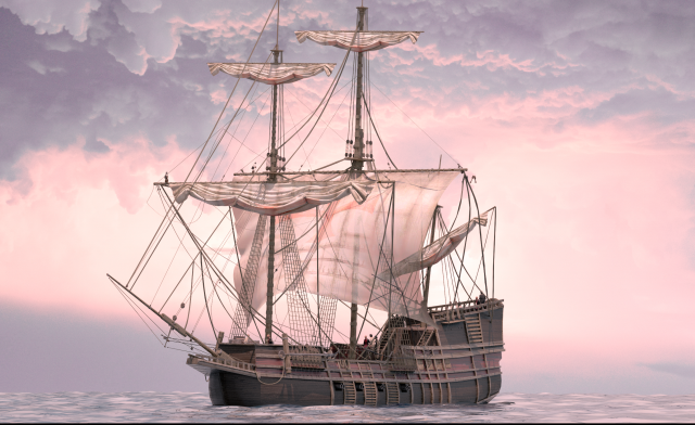 ship 3D Model .c4d .max .obj .3ds .fbx .stl .blend 