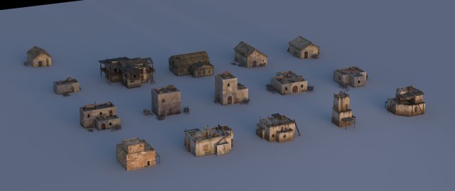 medievalhouses Modelo 3D .c4d .max .obj .3ds .fbx .stl .blend 