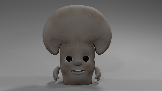 mushroom 3D Model .c4d .max .obj .3ds .fbx .stl .blend 