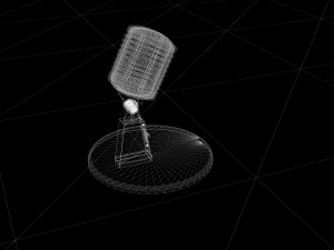 microphone 3D 모델