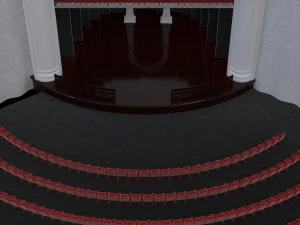 concert hall scene 3D Model
