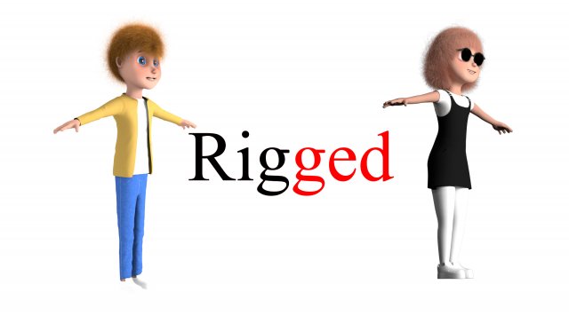 characters 3D Model .c4d .max .obj .3ds .fbx .stl .blend 