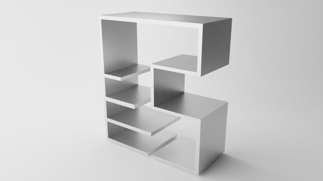 a shelf 3D Model .c4d .max .obj .3ds .fbx .stl .blend 