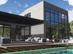 modern building-1 Model 3D