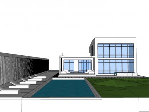 modern building-1 Model 3D