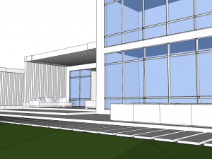 modern building-1 Model 3D