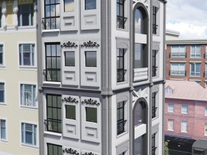 modern building-2 3D मॉडल