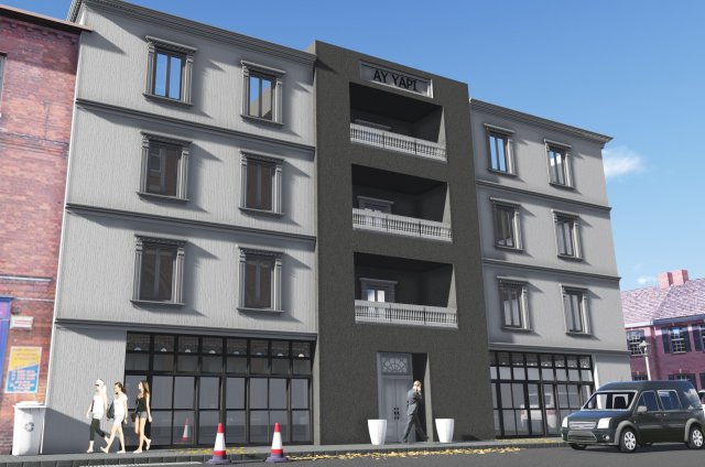 modern building-3 3D Модель .c4d .max .obj .3ds .fbx .stl .blend 