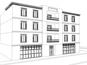 modern building-3 3D Model