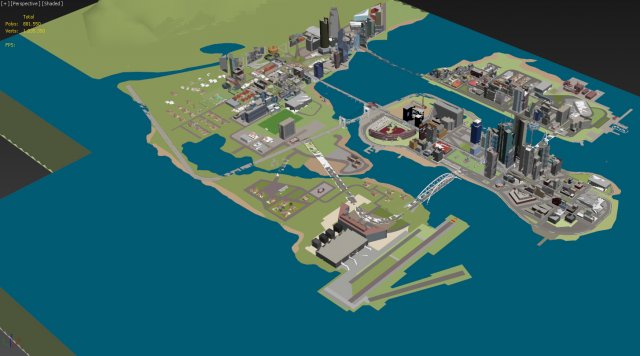 the big city Modelo 3D .c4d .max .obj .3ds .fbx .stl .blend 