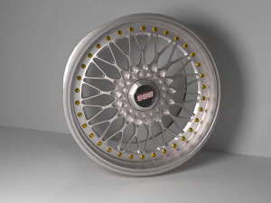 aro esportivo bbs rs aro alto poli Modelo 3D