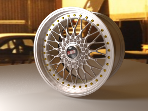 bbs rs sport rim high poly rim Model 3D