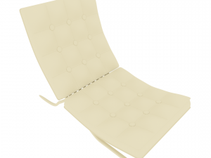 chair with leather pillow 3Dモデル