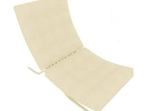 chair with leather pillow 3D Model