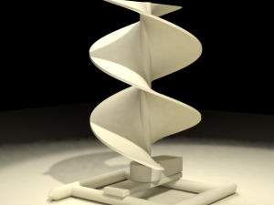 vertical sci-fi wind turbine Modelo 3D