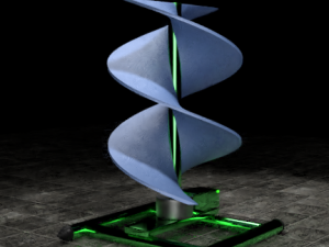 vertical sci-fi wind turbine Modelo 3D