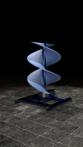 vertical sci-fi wind turbine Modelo 3D .c4d .max .obj .3ds .fbx .stl .blend 