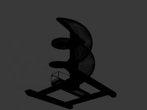 vertical sci-fi wind turbine Modelo 3D