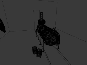destiny iss module in a museum 3D Model