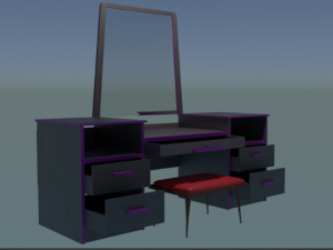 dressing table 3D 모델