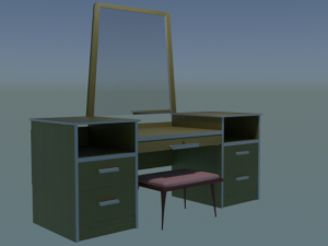 dressing table 3D 모델