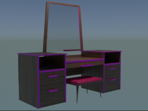 dressing table 3D 모델