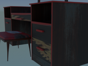 dressing table 3D 모델