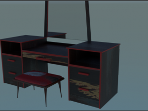 dressing table 3D 모델